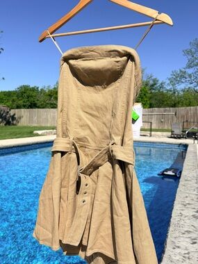 love, Fire Tan Waist Label Casual Mini Dress